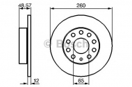 Тормозной диск BOSCH 0 986 479 155