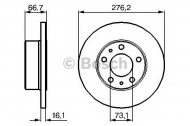 Тормозной диск BOSCH 0 986 479 161