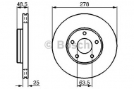 Тормозной диск BOSCH 0 986 479 173