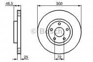 Тормозной диск BOSCH 0 986 479 183