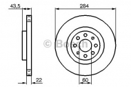 Тормозной диск BOSCH 0 986 479 224