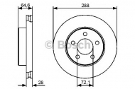Тормозной диск BOSCH 0 986 479 461
