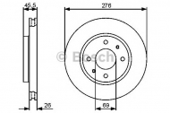 Тормозной диск BOSCH 0 986 479 471