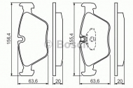 Комплект тормозных колодок BOSCH 0 986 494 007