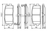 Комплект тормозных колодок BOSCH 0 986 494 251