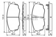 Комплект тормозных колодок BOSCH 0 986 494 258