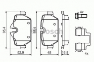 Комплект тормозных колодок BOSCH 0 986 494 269