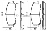 Комплект тормозных колодок BOSCH 0 986 494 308