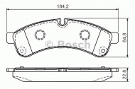 Комплект тормозных колодок BOSCH 0 986 494 335