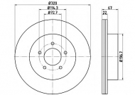 Тормозной диск HELLA PAGID 8DD 355 115-481
