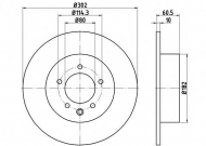 Тормозной диск HELLA PAGID 8DD 355 115-491