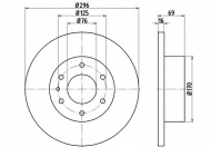 Тормозной диск HELLA PAGID 8DD 355 115-511