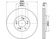 Тормозной диск HELLA PAGID 8DD 355 115-561