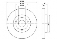 Тормозной диск HELLA PAGID 8DD 355 116-031