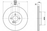 Тормозной диск HELLA PAGID 8DD 355 116-211