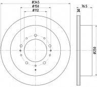 Тормозной диск HELLA PAGID 8DD 355 116-331