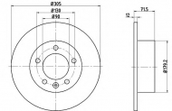 Тормозной диск HELLA PAGID 8DD 355 117-131