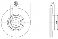 Тормозной диск HELLA PAGID 8DD 355 117-791