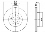 Тормозной диск HELLA PAGID 8DD 355 113-391