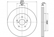 Тормозной диск HELLA PAGID 8DD 355 114-981