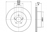 Тормозной диск HELLA PAGID 8DD 355 115-121