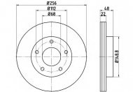 Тормозной диск HELLA PAGID 8DD 355 115-181