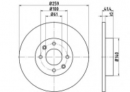 Тормозной диск HELLA PAGID 8DD 355 115-271