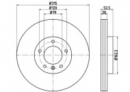 Тормозной диск HELLA PAGID 8DD 355 104-081