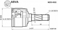 Шарнирный комплект ASVA MZID-5022