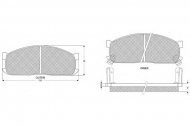 Комплект тормозных колодок PROCODIS FRANCE PF1117