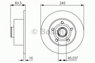Тормозной диск BOSCH 0 986 479 906