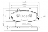 Комплект тормозных колодок BOSCH 0 986 TB2 019