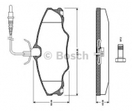 Комплект тормозных колодок BOSCH 0 986 TB2 296