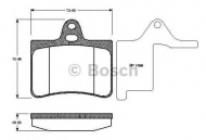 Комплект тормозных колодок BOSCH 0 986 TB2 400