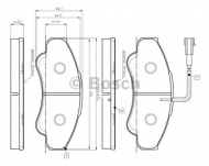 Комплект тормозных колодок BOSCH 0 986 TB2 431