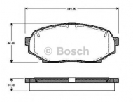 Комплект тормозных колодок BOSCH 0 986 TB2 643