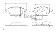 Комплект тормозных колодок BOSCH 0 986 TB2 673