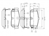 Комплект тормозных колодок BOSCH 0 986 TB2 199