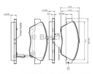 Комплект тормозных колодок BOSCH 0 986 TB2 232