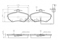 Комплект тормозных колодок BOSCH 0 986 TB2 312