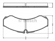 Комплект тормозных колодок BOSCH 0 986 TB2 325