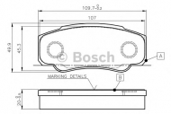 Комплект тормозных колодок BOSCH 0 986 TB2 433