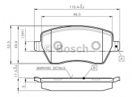 Комплект тормозных колодок BOSCH 0 986 TB2 448