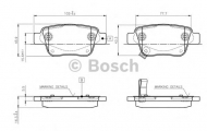 Комплект тормозных колодок BOSCH 0 986 TB2 464