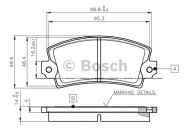 Комплект тормозных колодок BOSCH 0 986 TB2 477