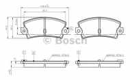 Комплект тормозных колодок BOSCH 0 986 TB2 478