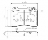 Комплект тормозных колодок BOSCH 0 986 TB2 662
