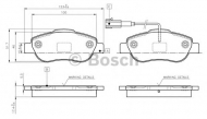 Комплект тормозных колодок BOSCH 0 986 TB3 030