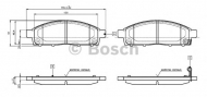 Комплект тормозных колодок BOSCH 0 986 TB3 115