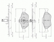 Комплект тормозных колодок BOSCH F 03A 150 018